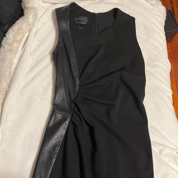 Gorgeous Danier "Betty" fabric and leather dress - Picture 1 of 7